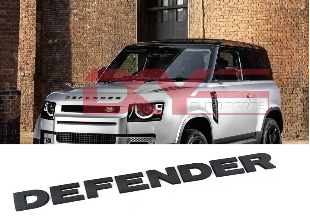 LR130857 R MATT NEW DEFENDER KAPUT ÜSTÜ DEFENDER YAZI MAT SİYAH